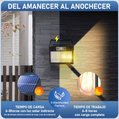 Luz Exterior 2 Focos Panel Solar - comprar online