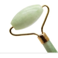 Masajeador Doble Piedra Jade Real Rodillo Facial Corporal - comprar online
