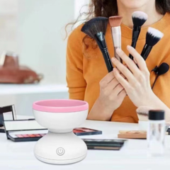 Limpiador Brochas Pinceles De Maquillaje Eléctrico - comprar online