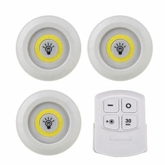 Imagen de Pack 3 Luz Led Con Control Remoto