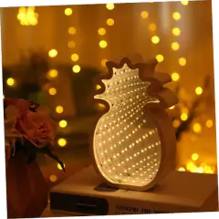 Lampara Led Anana Efecto Infinito Blanco Espejado - Es Necesario