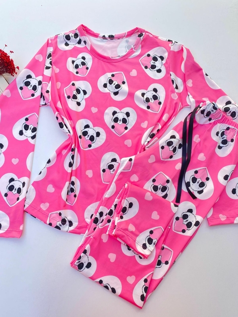 Pijama de Inverno Calça Panda