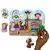 Juego didáctico de encastre con personajes de Toy Story, incluyendo a Buzz Lightyear, Woody, y otros, presentado sobre un fondo colorido.