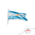 BANDERA ARGENTINA CON SOL 90 X 144CM.