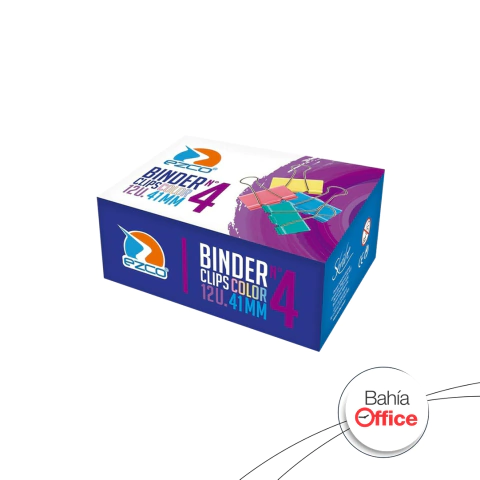 BINDER EZCO 4 COLOR CAJA X 12U (41MM).