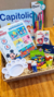 Box Mickey Mouse con rompecabesas, juego de memoria, temperas, y materiales de arte.