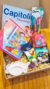 Box "Princesas Inspiradoras" que incluye un bloque de dibujo, rompecabezas de princesas, juego de memoria, material de arte y pintura.