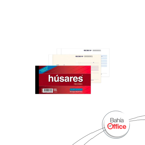 TALONARIO HUSARES 1825 RECIBOS DUPLICADOS.