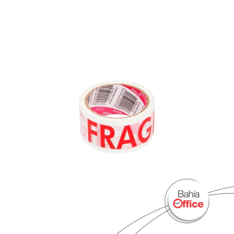 CINTA ADHESIVA STIKO FRAGIL BLANCA 48MM X 50M.