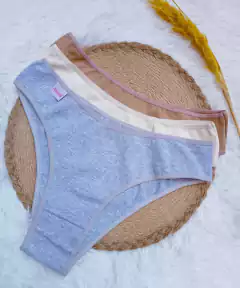 MAXI VEDETINAS DE ALGODON Y LYCRA PACK X3 - MYF LENCERIA