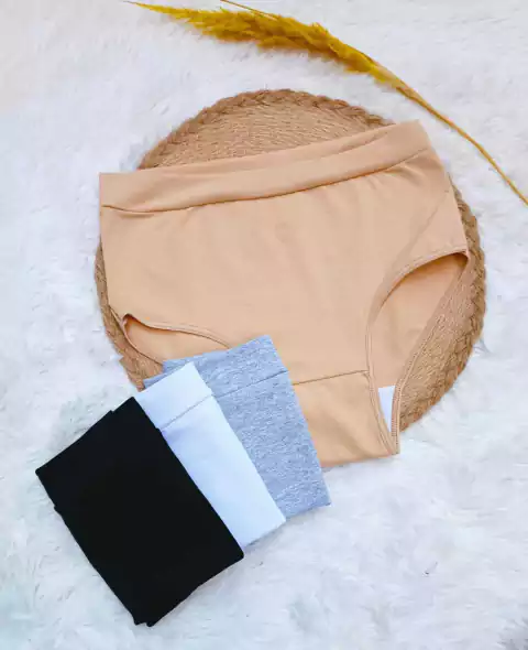 BOMBACHA POST-PARTO DE ALGODÓN DOBLE PACK X 3