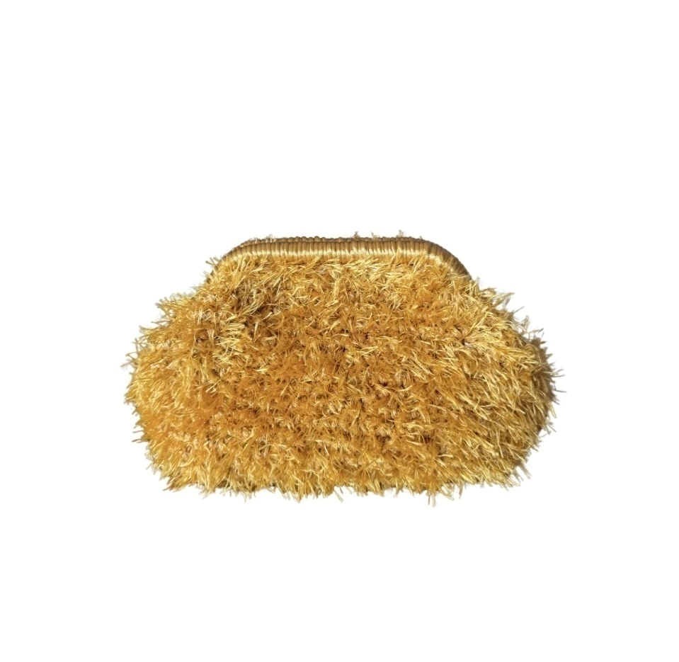 Pouch Bag Teddy - Mustard
