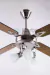 Ventilador techo platil con palas de madera con aplique de 3 luces - carben