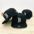 Boné Boston Red Sox Aba Reta Preto/Branco