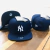 Bone NY Yankees Aba Reta Azul Marinho na internet