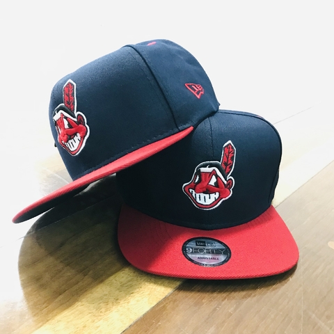 Boné Cleveland Indians Aba Reta Azul.Marinho /Vermelho