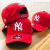 Bone NY Yankees Aba curva Vermelho/Branco - ABC BONÉS