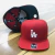 Boné LA Dodgers Aba Reta Fechado Vermelho / Branco - comprar online