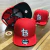 Boné St’ Louis Cardinals Aba Reta . Vermelho / Branco - loja online