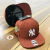 Bone World Series NY Yankees Aba Reta Fechado Marrom / Branco - loja online