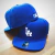 Bone LA Dodgers Aba Reta Fechado Azul Royal / Branco