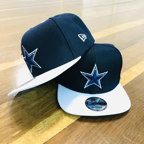 Boné Dallas Cowboys Aba Reta. Azul Marinho Branco