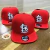 Imagem do Boné St’ Louis Cardinals Aba Reta . Vermelho / Branco