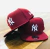 Bone NY Yankees Aba Reta Vinho/Vinho