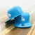 Bone LA Dodgers Aba Reta Fechado Azul Bebê / Branco na internet