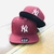 Bone NY Yankees Aba Reta Fechado Vinho / Branco - ABC BONÉS