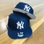 Bone NY Yankees Aba Reta Azul Marinho Aba Cinza