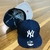 Bone NY Yankees Aba Reta Azul Marinho Aba Cinza - loja online