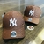 Imagem do Bone NY Yankees Aba curva Caramelo /Branco Forrado