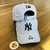 Imagem do Bone NY Yankees Aba curva. Cinza.Rajado