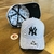 Bone NY Yankees Aba curva. Cinza.Rajado - comprar online