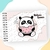 CADERNO DE DESENHO PERSONALIZADO PANDA ROSA