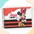 CADERNO DE DESENHO PERSONALIZADO MINNIE VERMELHA
