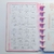 Caderno de Discos Personalizado Alfabeto Rosa - Amabile Papelaria