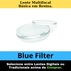 Lente Multifocal Digital Resina Blue Filter