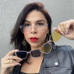 Armação Para Óculos de Grau Feminino Roma21 Balgriff Clipon Polarizado Kelly - comprar online