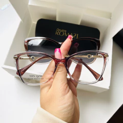 Armação para grau Óculos Mavie Acetato marrom - comprar online