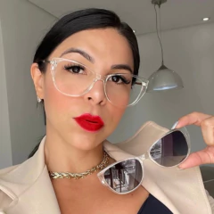 Armação Para Óculos de Grau Feminino Roma21 Acetato Clipon Polarizado Lua - comprar online