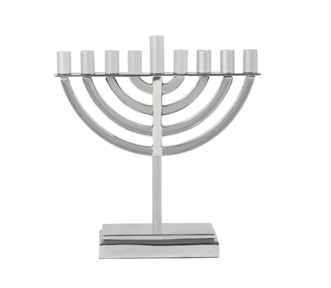 Hanukkah Menorah - Prata e Clássico Contemporâneo Alumínio