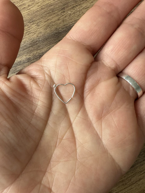 Piercing coração aberto com zc - comprar online