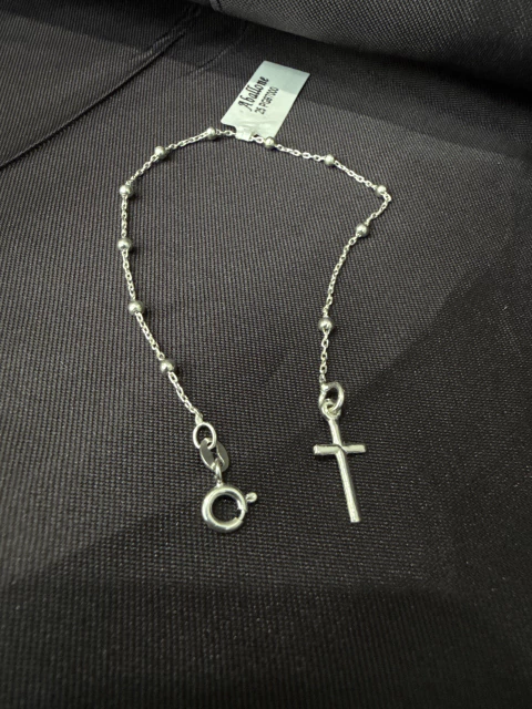 Pulseira terço de mini bolinhas - comprar online