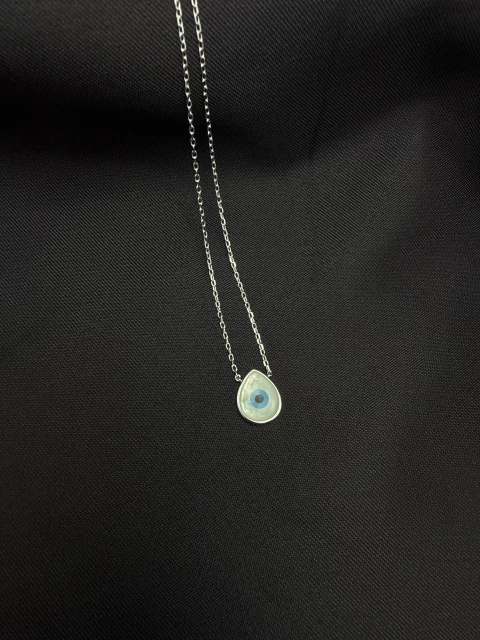 Colar olho grego gota - comprar online