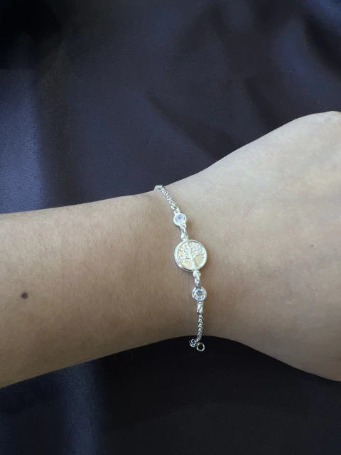 Pulseira Árvore da vida com Zirconia - comprar online