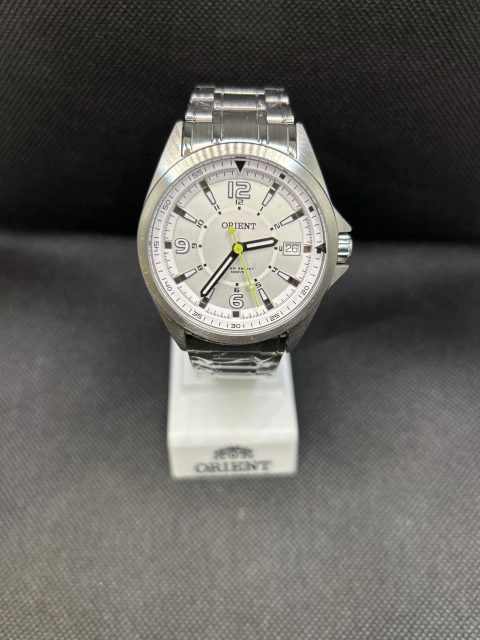 Relógio Orient redondo branco - comprar online