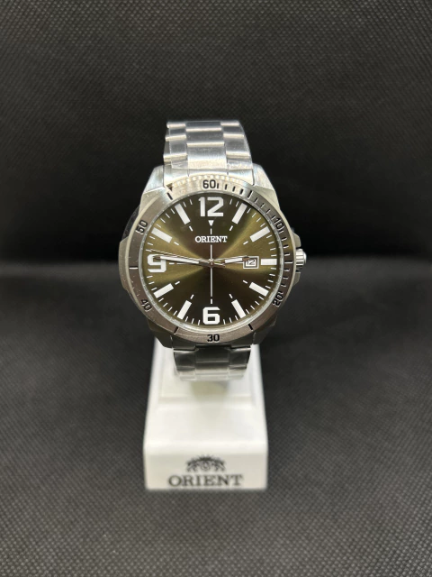 Relógio Orient redondo verde - comprar online