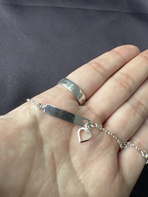 Pulseira Melindrosa RN Coração Pendurado - comprar online